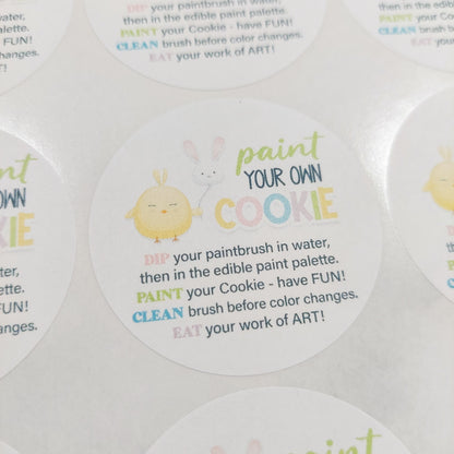 Paint your own cookies Stickers