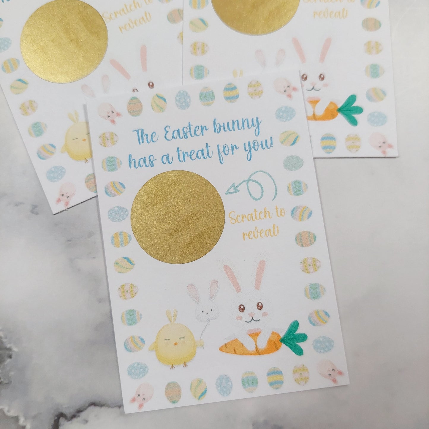 Easter Bunny Scratch Cards