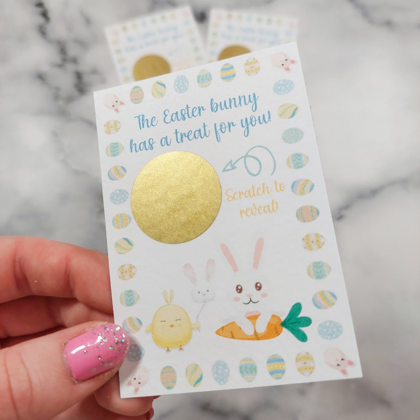 Easter Bunny Scratch Cards