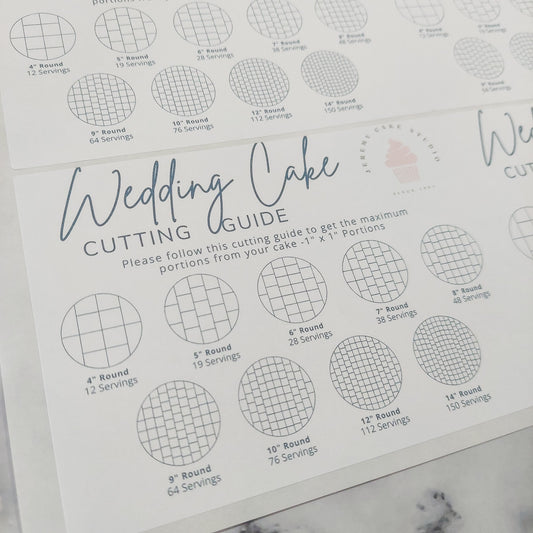 Wedding Cutting Guide Stickers