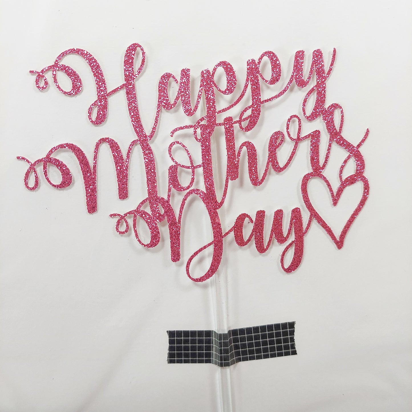 Sale Happy Mother's Day Glitter Card Cake Topper