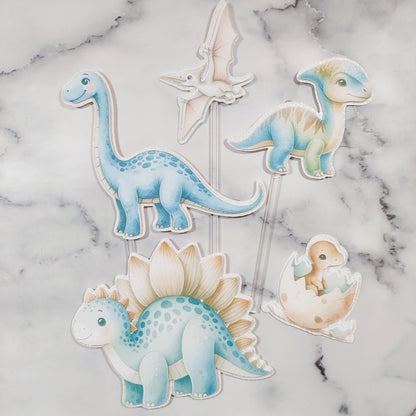 Dinosaur Cake Topper Set