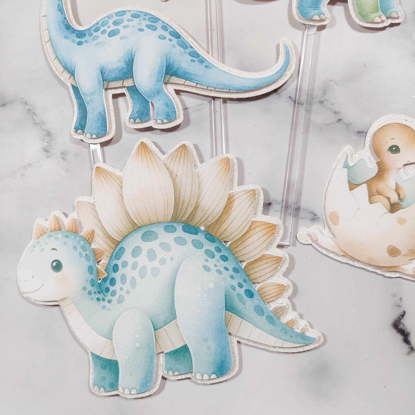 Dinosaur Cake Topper Set