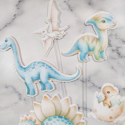 Dinosaur Cake Topper Set