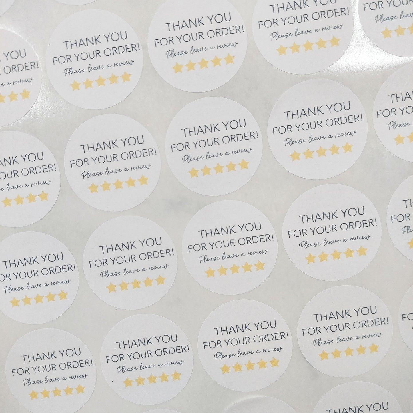 Thank you/Review Stickers