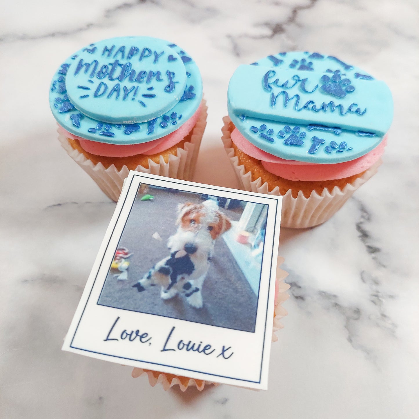 Mother's Day Polaroid Cupcake Toppers Icing Sheet