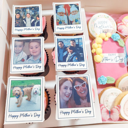 Mother's Day Polaroid Cupcake Toppers Icing Sheet