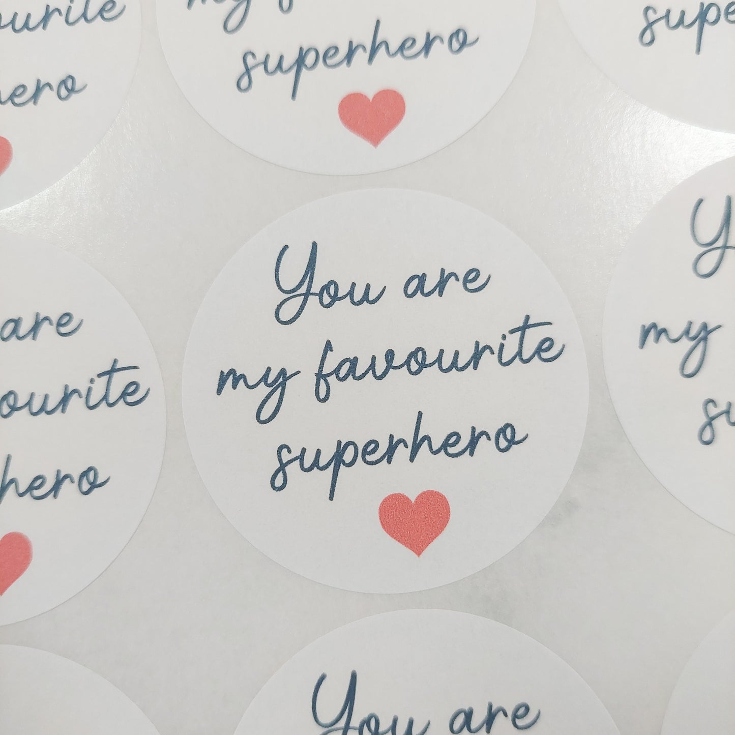 You are my favourite superhero Sticker Sheet