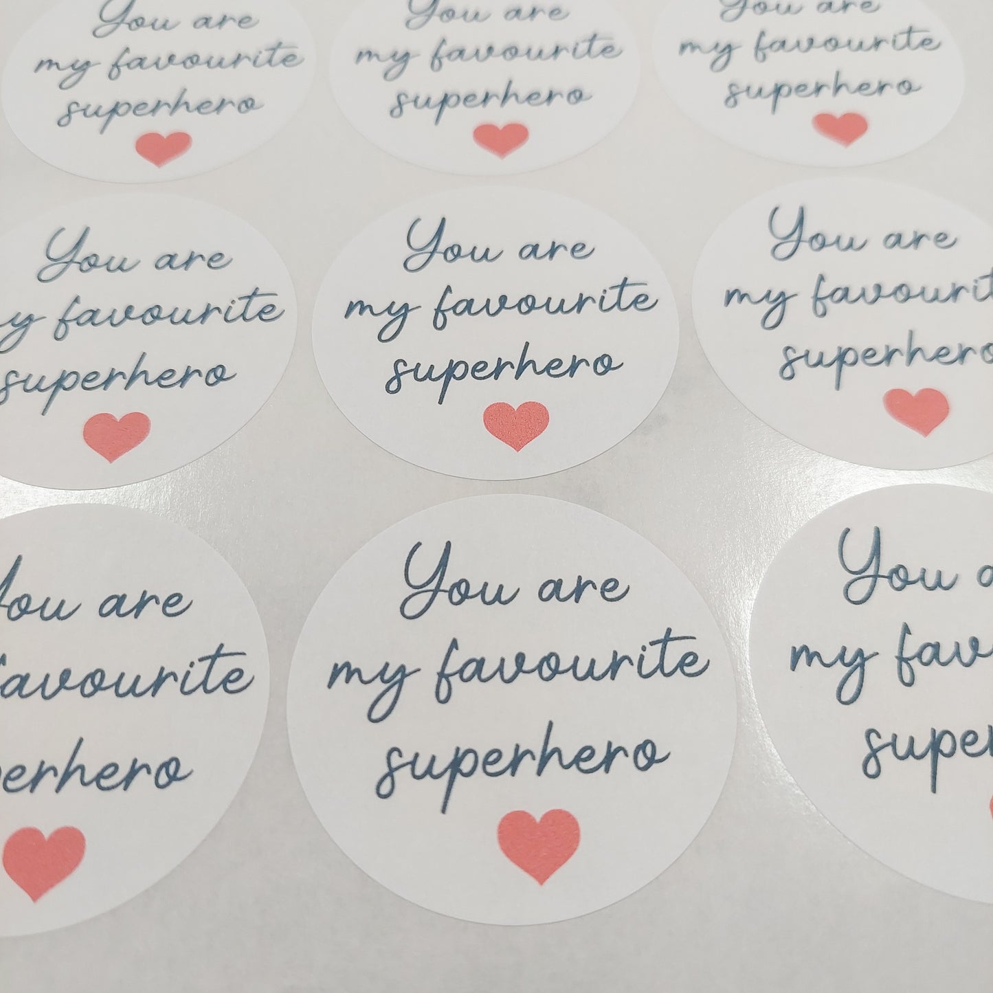 You are my favourite superhero Sticker Sheet