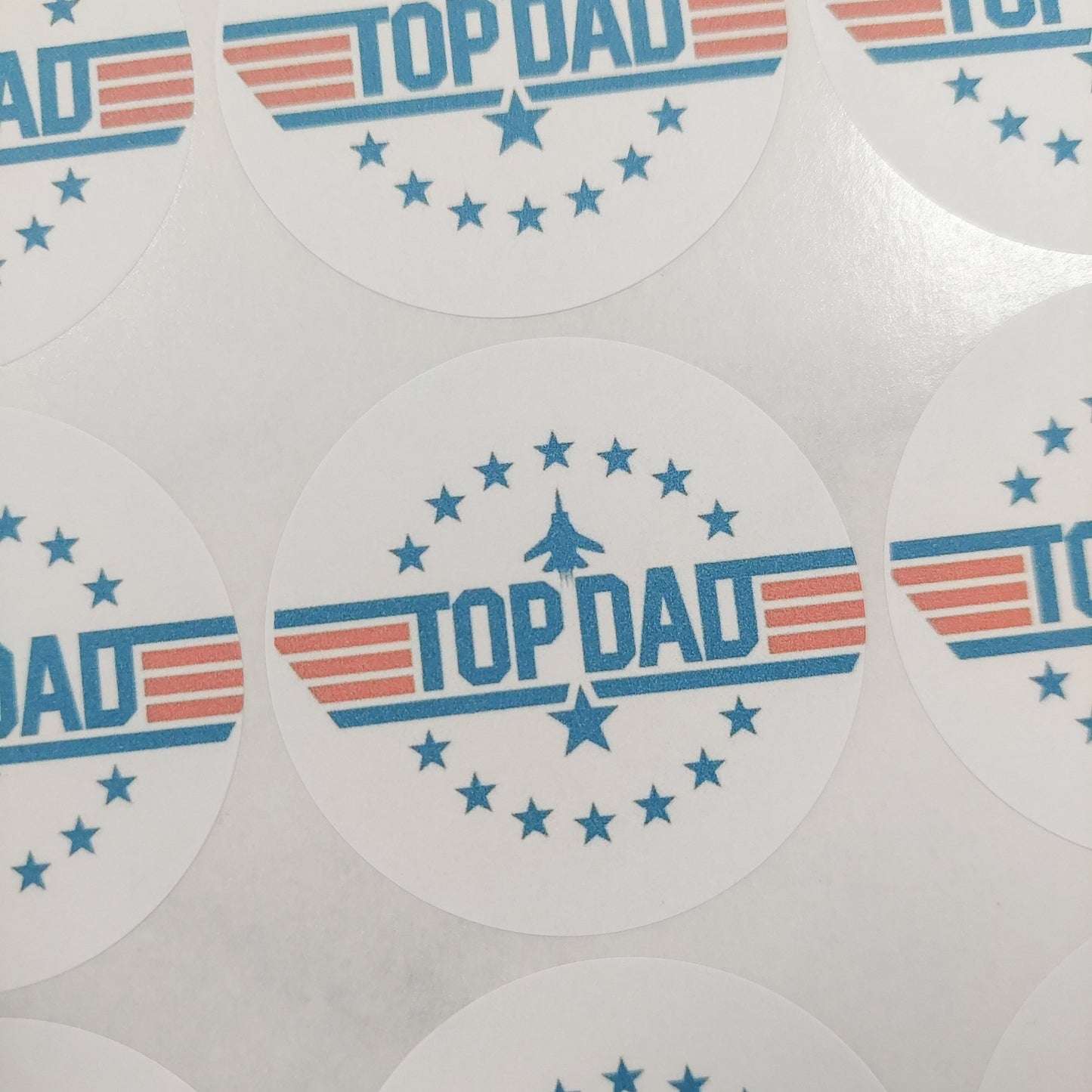 Top Dad Sticker Sheet