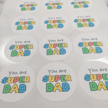 Super Dad Sticker Sheet