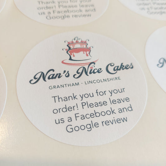 Logo Review Stickers