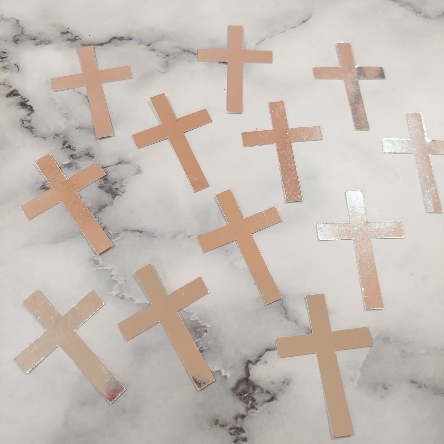 Cross Card Cupcake Toppers Christening