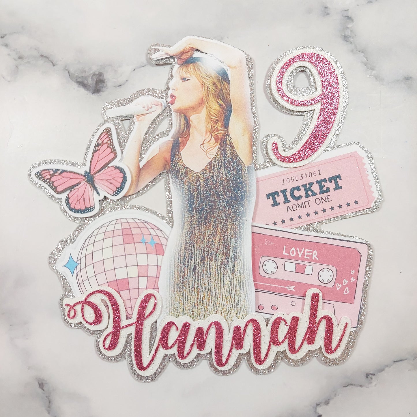 Taylor Swift Card Cake Topper #2