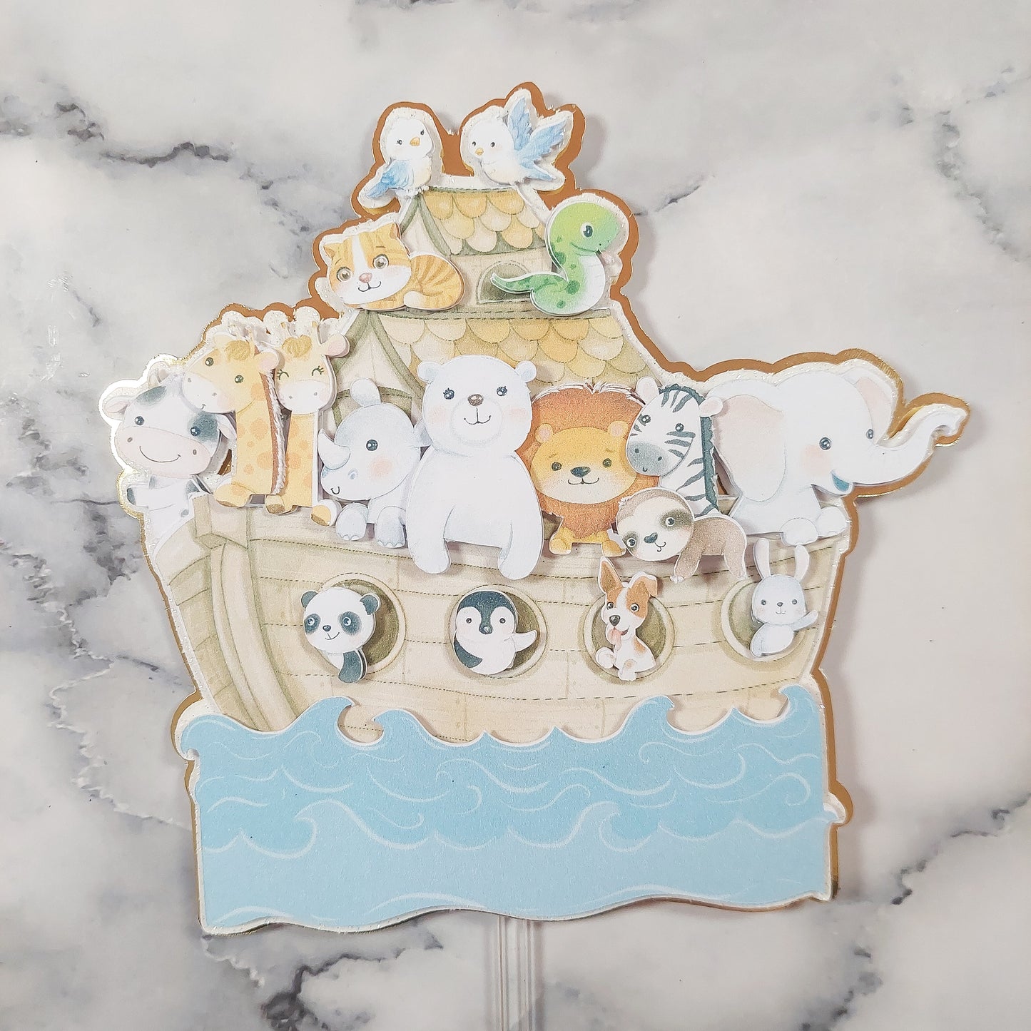 Noah's Ark 3D Layered Card Topper