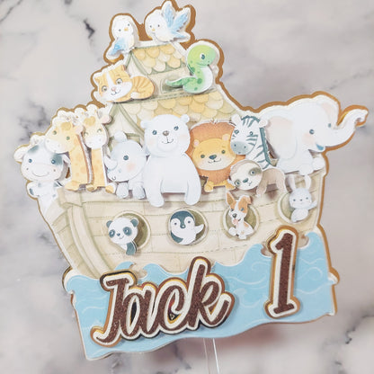 Noah's Ark 3D Layered Card Topper