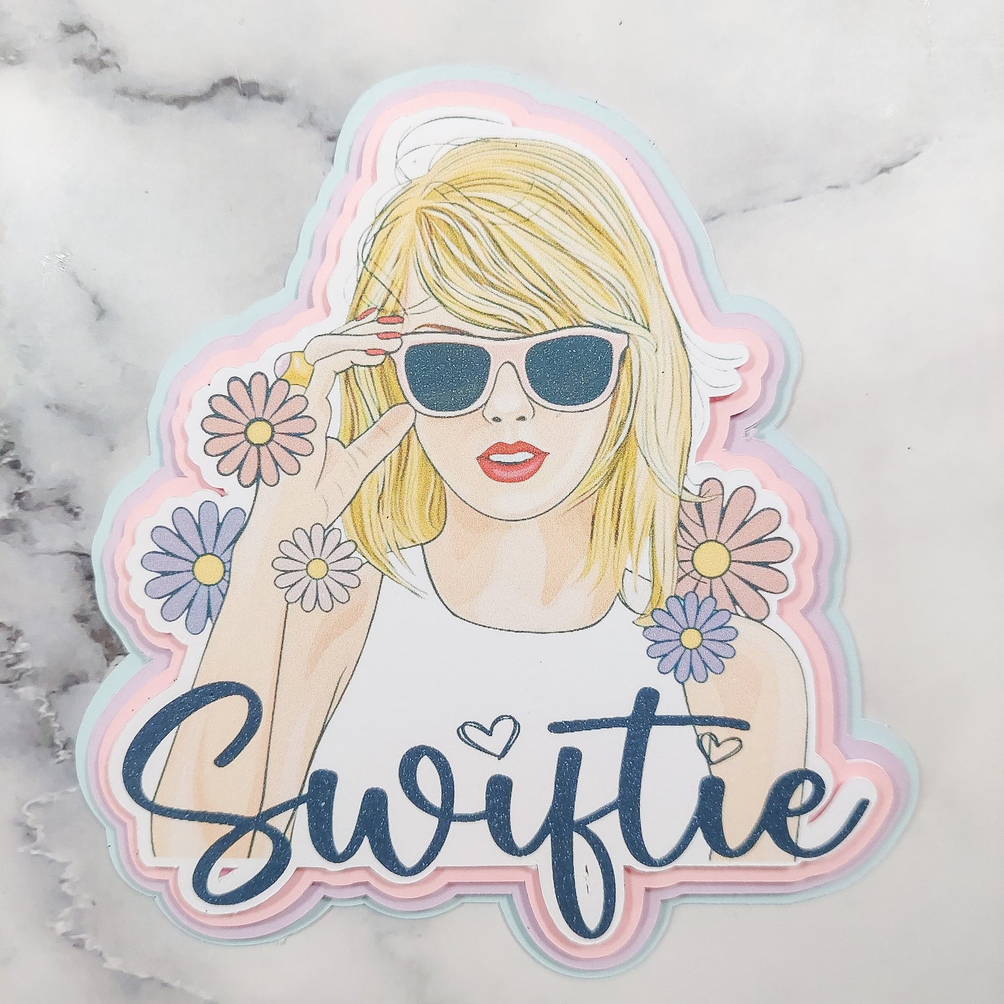 3D Layered Swiftie Taylor Swift Topper