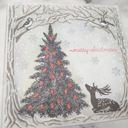 Hand Stamped Christmas Card 2024 #3