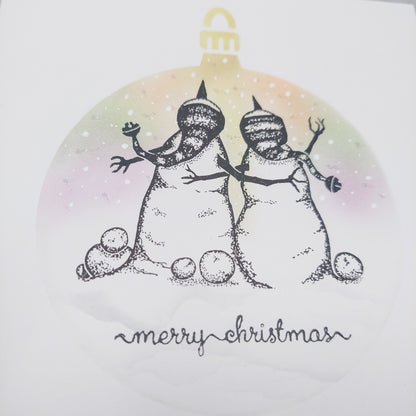 Hand Stamped Christmas Card 2024 #2