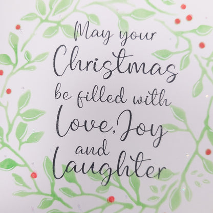 Hand Stamped Christmas Card 2024 #1