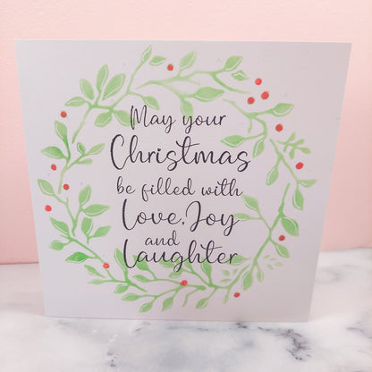 Hand Stamped Christmas Card 2024 #1