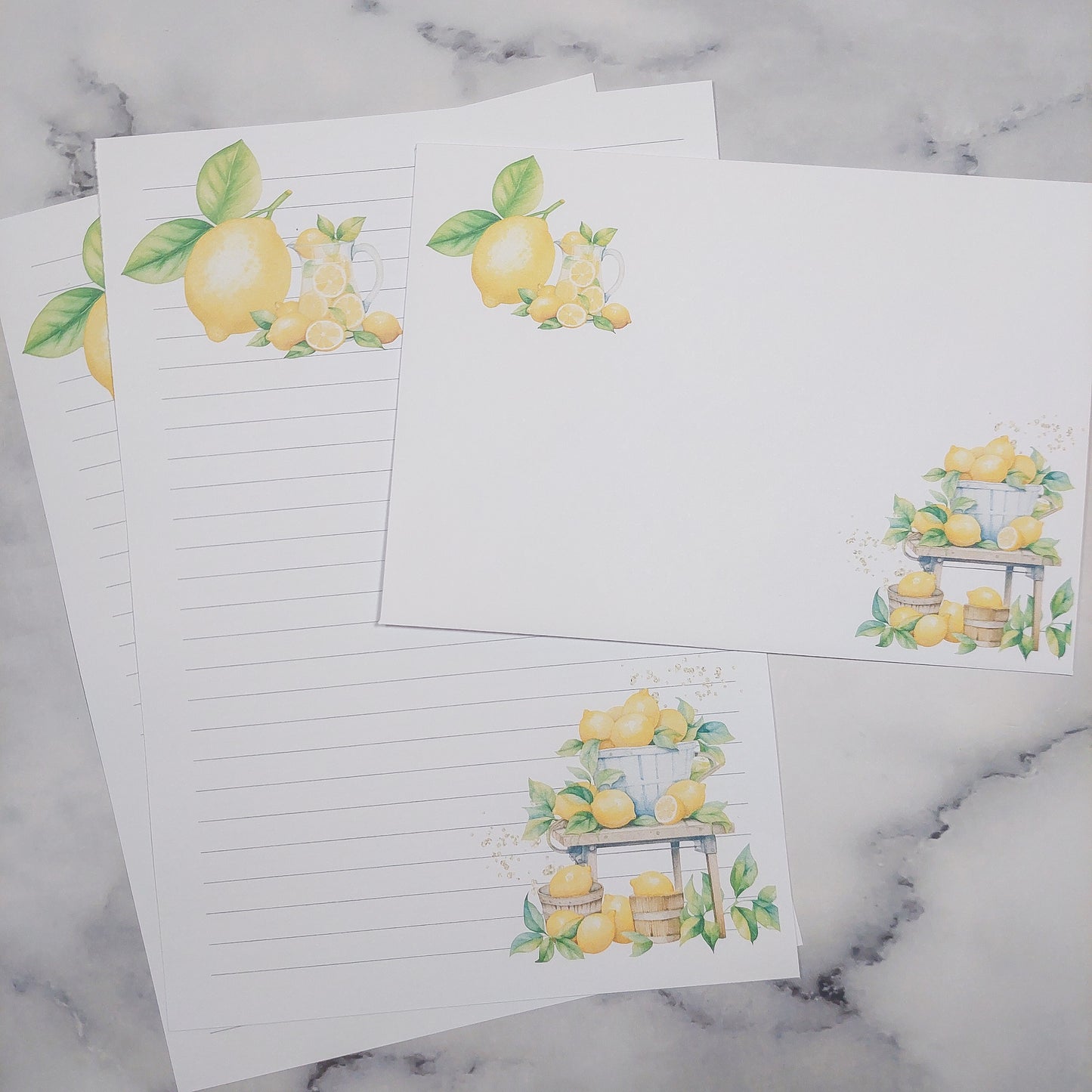 Lemon Writing Paper Set