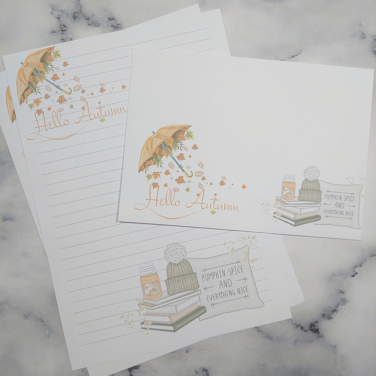 Autumn Writing Paper Set