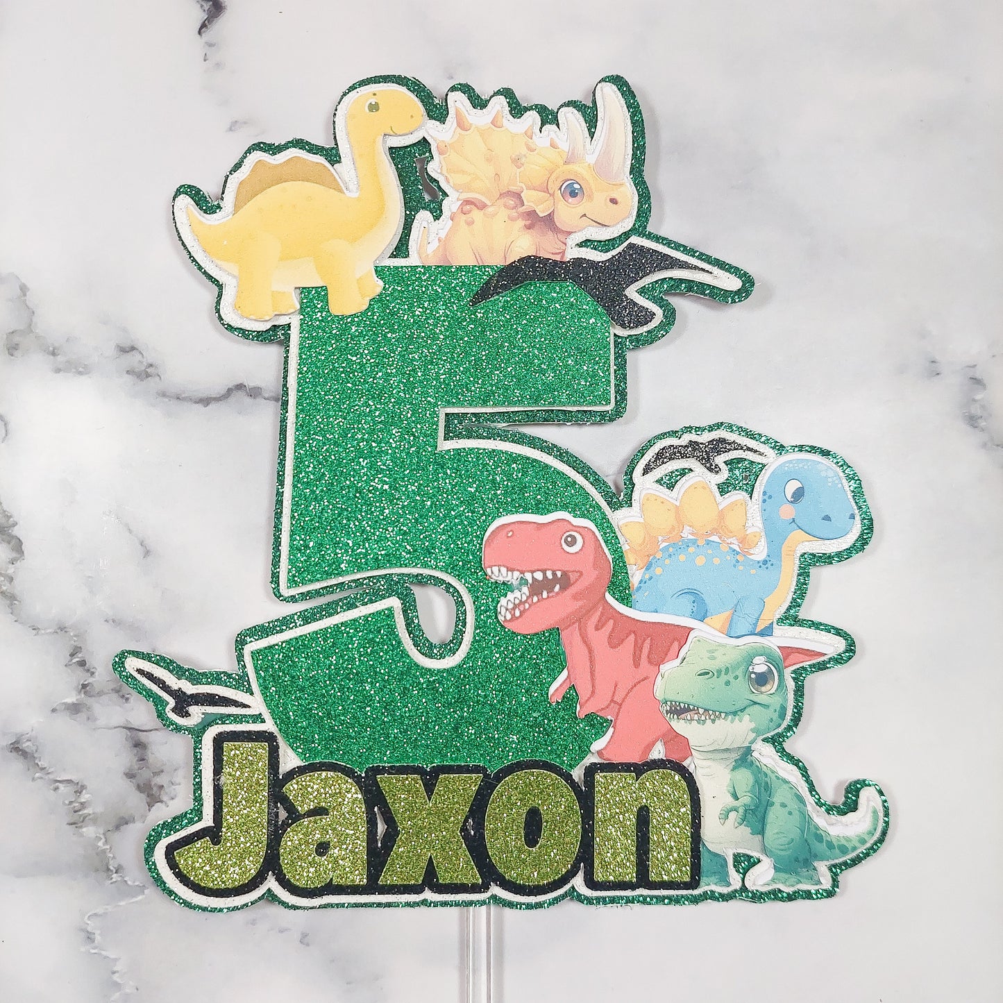 Dinosaur Card Cake Topper #6