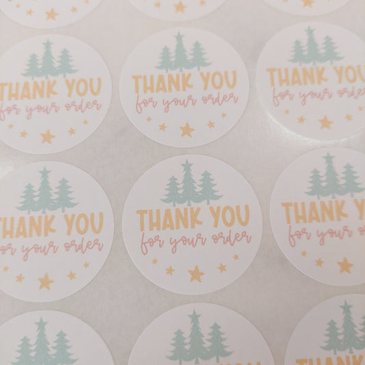 Thank you for your order Christmas Stickers