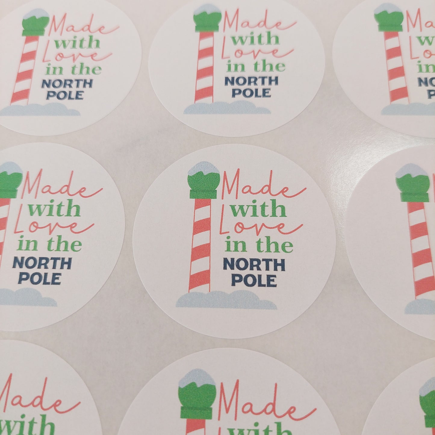 Made with love in the North Pole Stickers