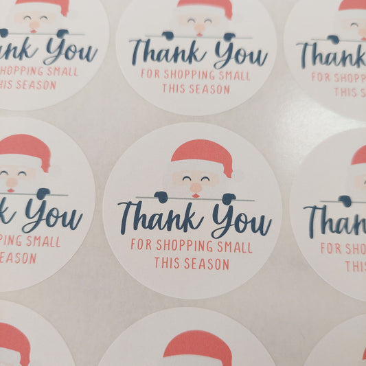 Thank you for shopping small this season Stickers