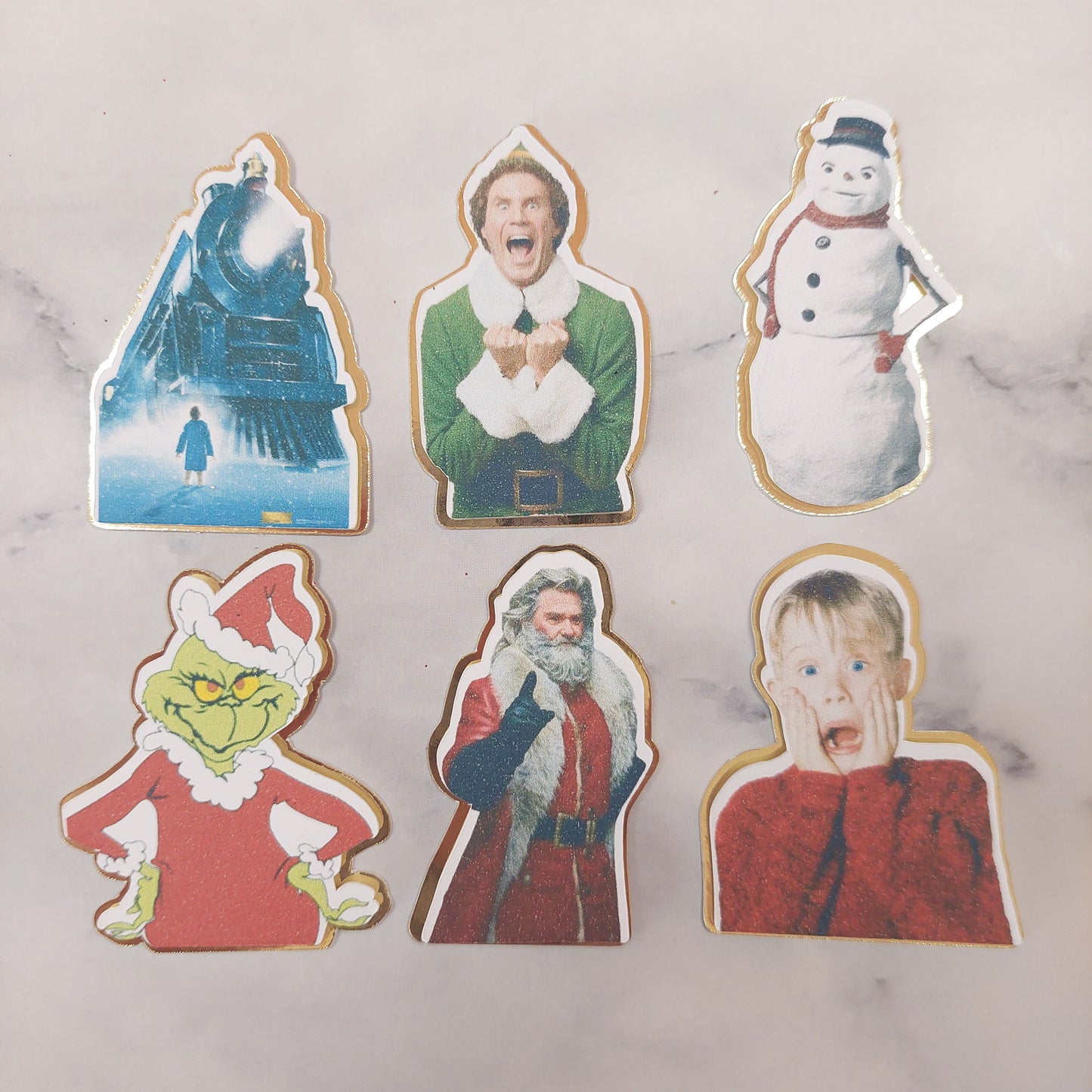 Christmas Movies Set of 6 Card Cupcake Toppers