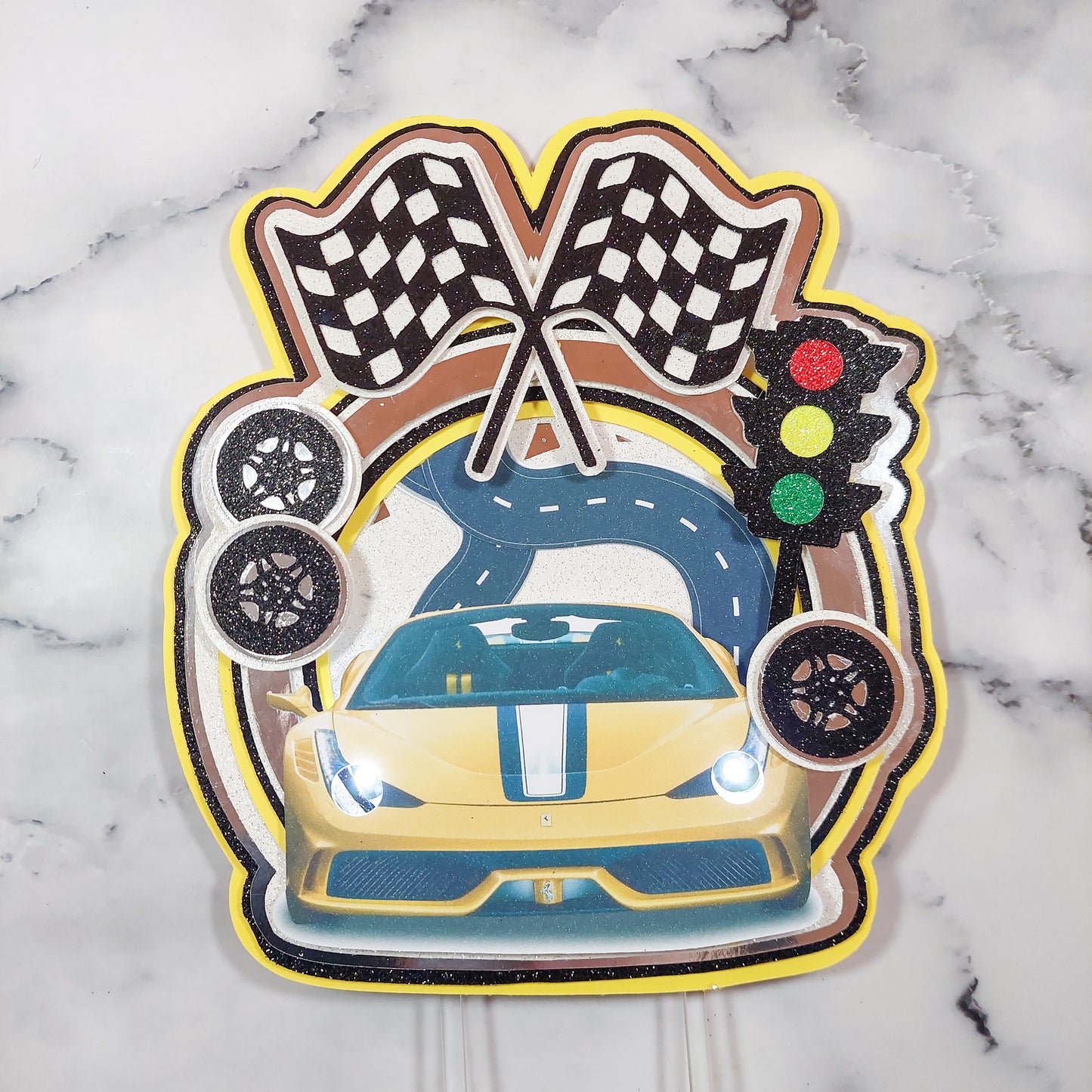 Light-up Car Cake Topper