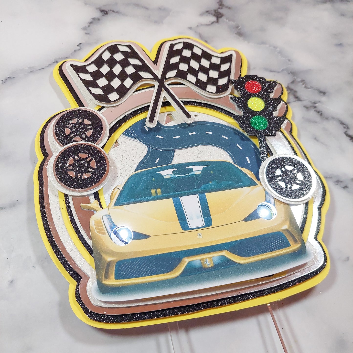 Light-up Car Cake Topper