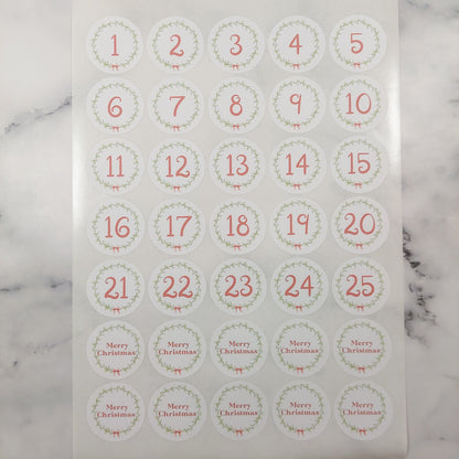 Christmas Advent Stickers #3