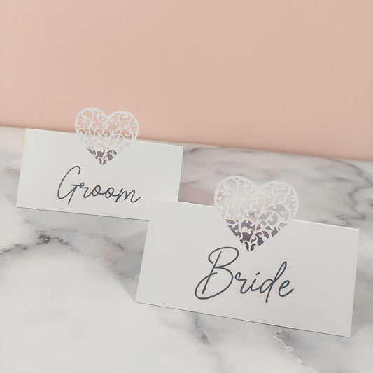 Pop-up Heart Name Place Card