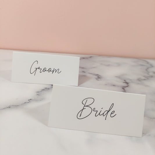 Plain Name Place Card