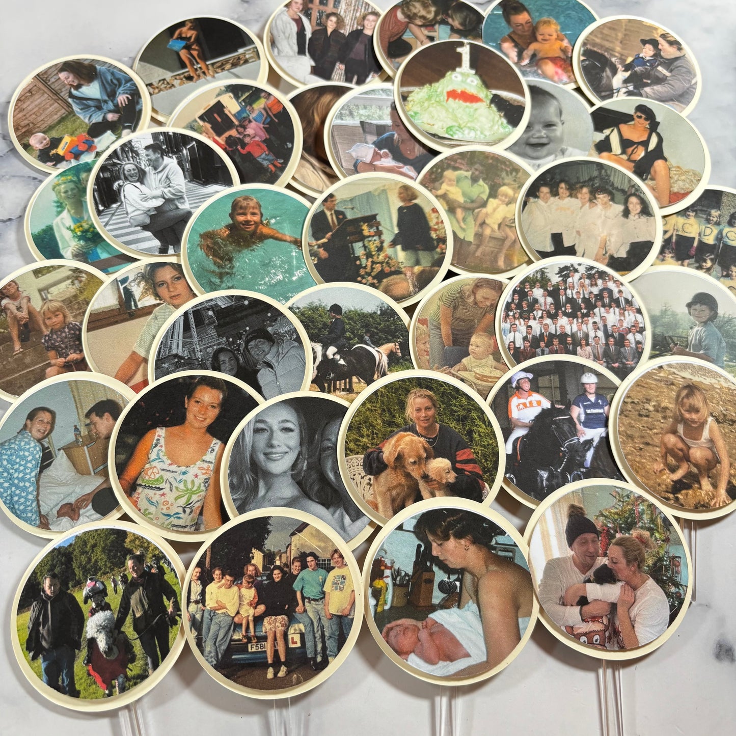 Photograph Card Cupcake Topper