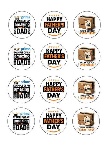 Amazon Father’s Day Icing Sheet Cupcake Toppers