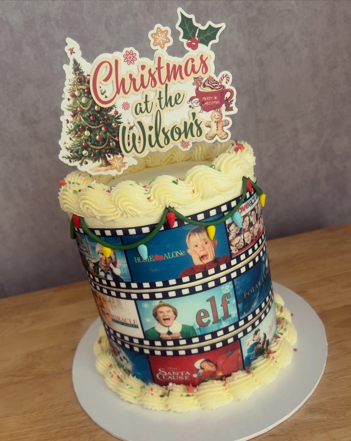 Christmas Movies Reel Icing Sheet
