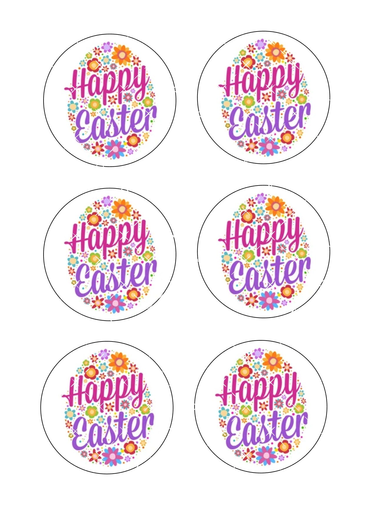 Easter Icing Sheet Cookie Toppers #8