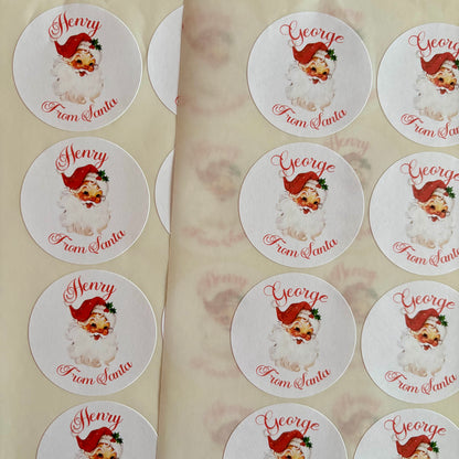 Personalised Santa Stickers
