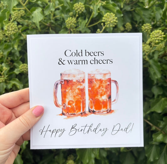 Cheers Birthday Beer Card