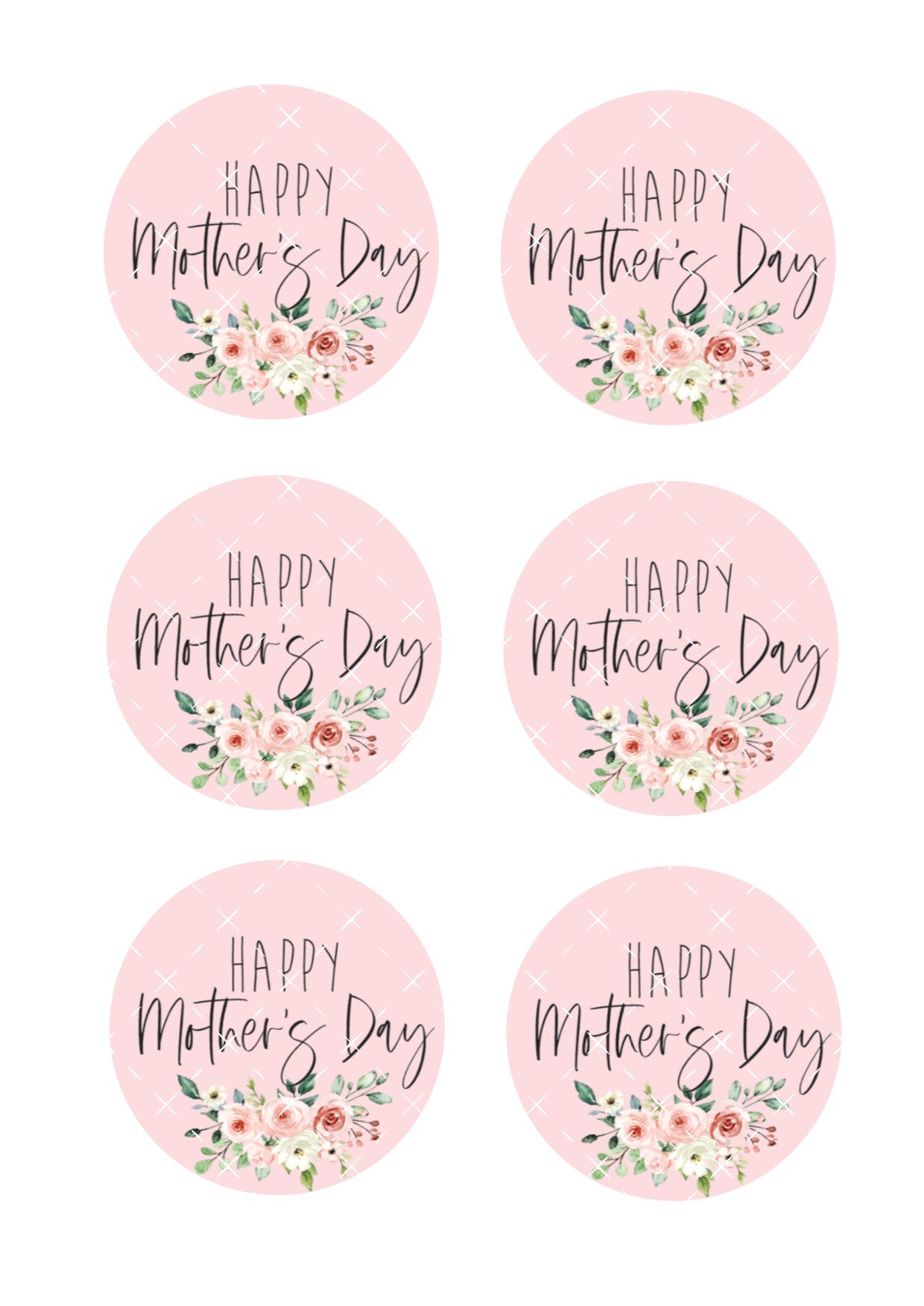 Mother's Day Icing Sheet Cookie Toppers #8