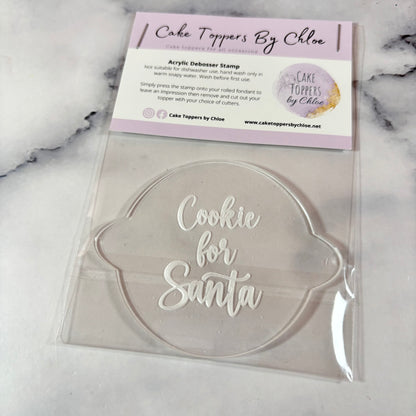 Cookie For Santa Debosser Stamp