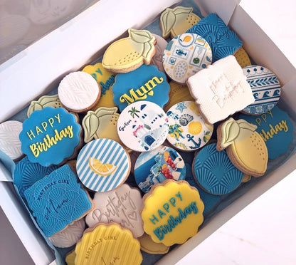 Santorini Icing Sheet Cupcake Toppers