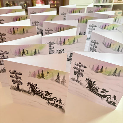 Hand Stamped Christmas Card 2025 #5