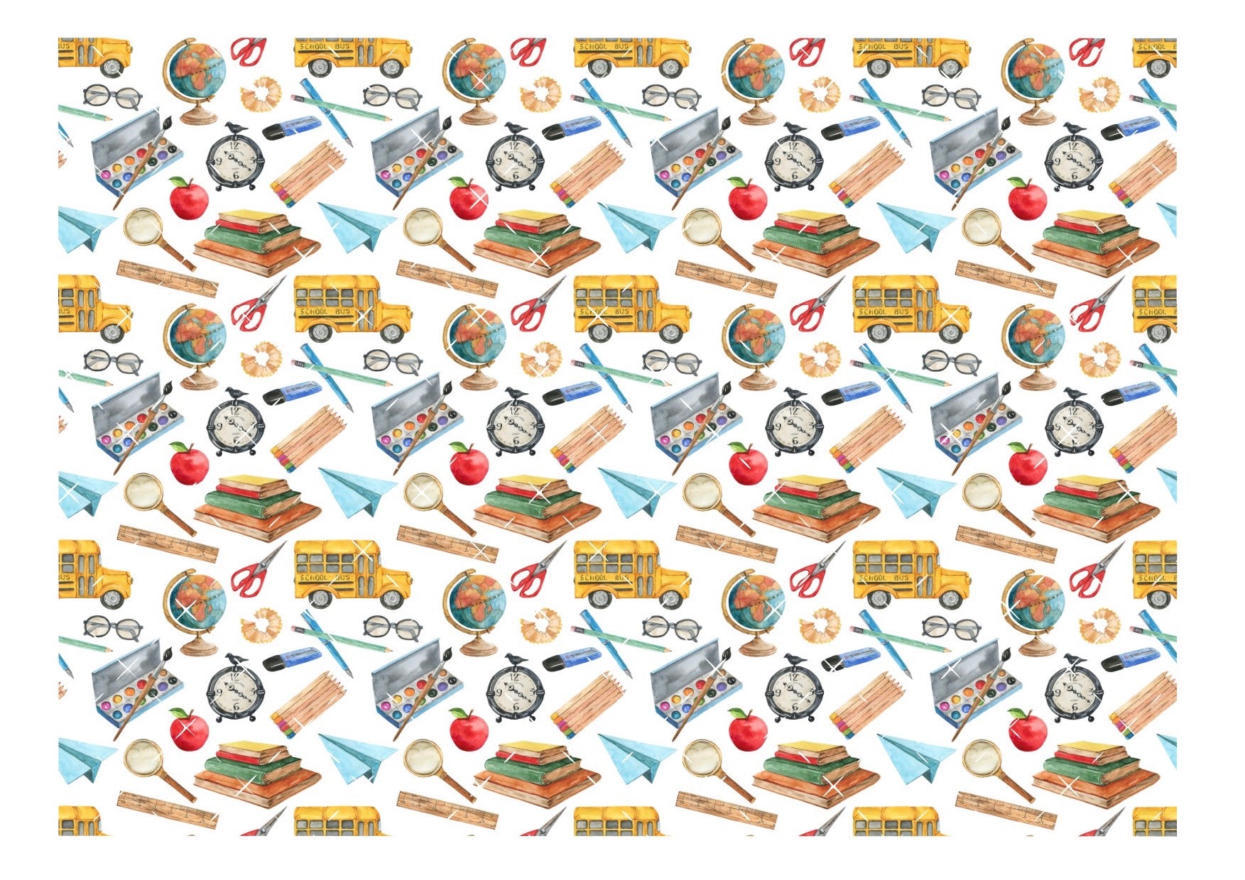 School Icing Sheet Wrap – Cake Toppers by Chloe