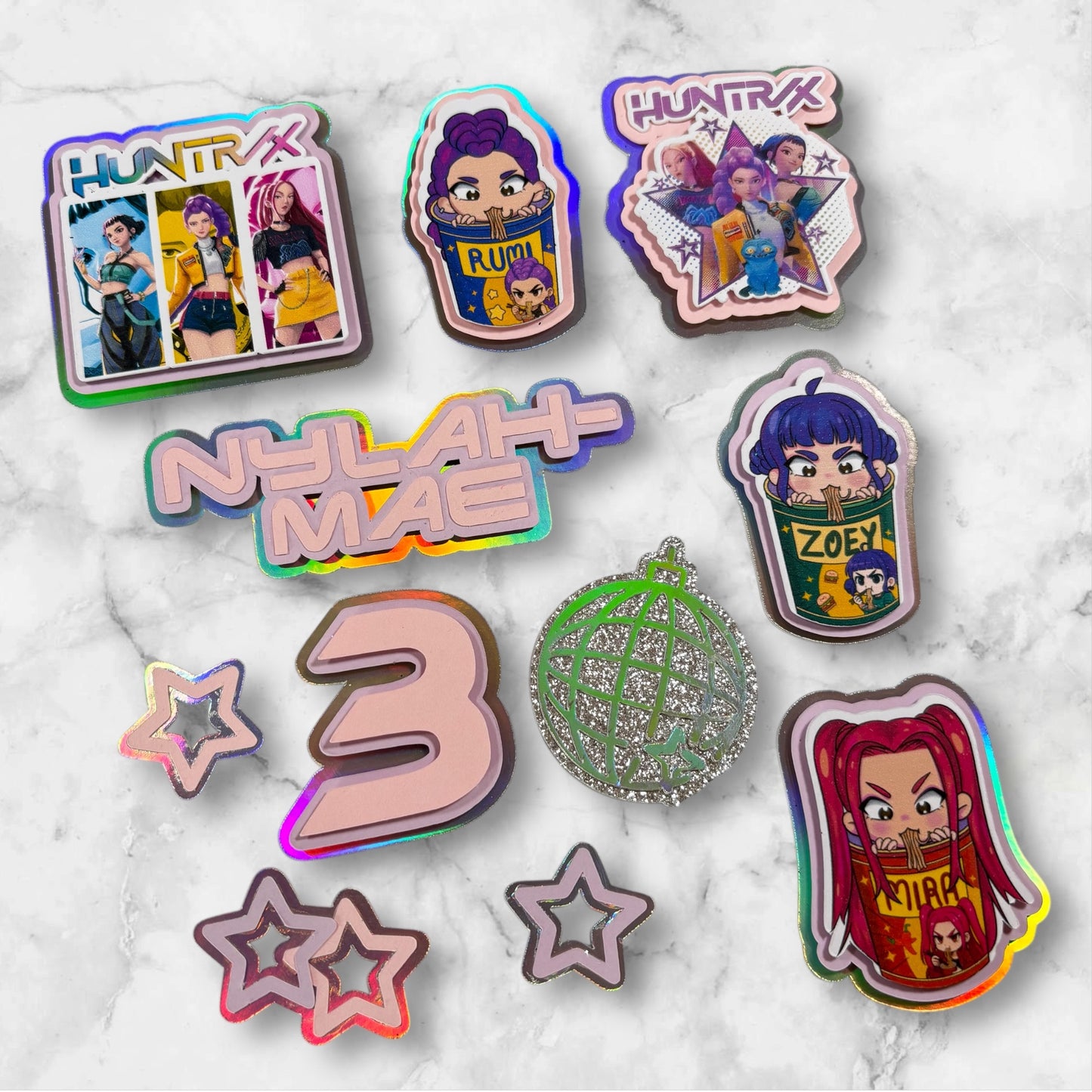 K Pop Card Bento & Cupcake Topper Set