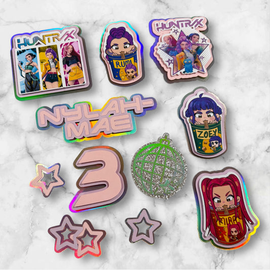 K Pop Card Bento & Cupcake Topper Set
